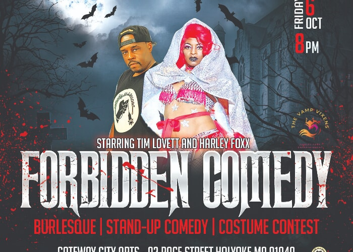 Forbidden Comedy Halloween Hotties And Haunted Hilarities Western Mass Arts Events 7757