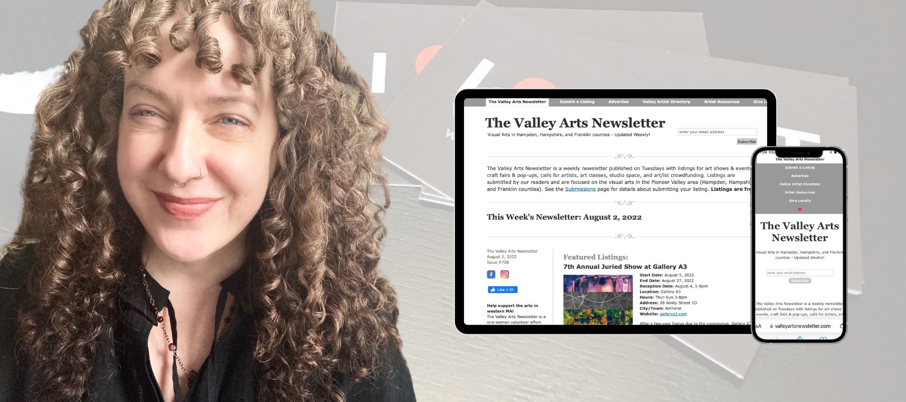 Bronwen Hodgkinson has been running the Valley Arts Newsletter for fourteen years.